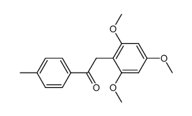 1-(p-tolyl)-2-(2,4,6-trimethoxyphenyl)ethan-1-one Structure