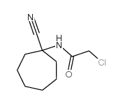 2-chloro-N-(1-cyanocycloheptyl)acetamide Structure