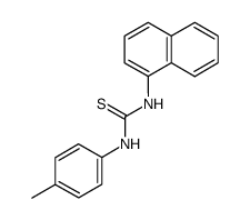N-p-Tolyl-N'-α-naphthyl thiourea结构式