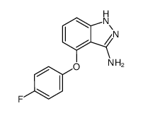 4-(4-fluorophenoxy)-1H-indazol-3-amine Structure