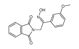 2-(2-(hydroxyimino)-2-(3-methoxyphenyl)ethyl)isoindoline-1,3-dione Structure