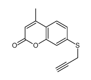 4-methyl-7-prop-2-ynylsulfanylchromen-2-one Structure
