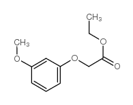 (3-甲氧基苯氧基)乙酸乙酯结构式