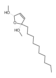 2-n-decyl-2,5-dimethoxy-2,5-dihydro-furan结构式