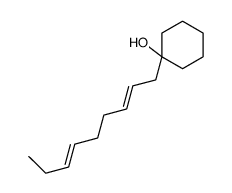 1-nona-2,6-dienylcyclohexan-1-ol结构式