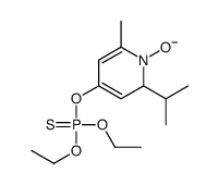 diethoxy-[(6-methyl-1-oxido-2-propan-2-yl-2H-pyridin-4-yl)oxy]-sulfanylidene-λ5-phosphane结构式