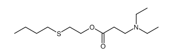 2-butylthioethyl β-diethylaminopropionate Structure