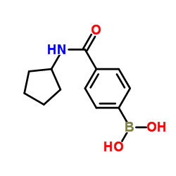 [4-(Cyclopentylcarbamoyl)phenyl]boronic acid Structure