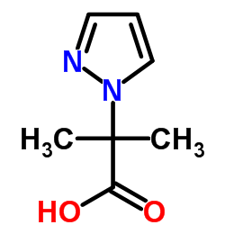 2-Methyl-2-(1H-pyrazol-1-yl)propanoic acid structure