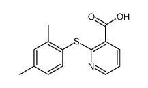 3-Pyridinecarboxylic acid, 2-[(2,4-dimethylphenyl)thio] Structure