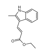 3-(2-甲基-1H-吲哚-3-基)-丙烯酸乙酯结构式