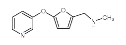 N-甲基-n-([5-(吡啶-3-基氧基)-2-呋喃基]甲基)胺结构式