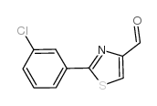 2-(3-氯苯基)-1,3-噻唑-4-甲醛结构式