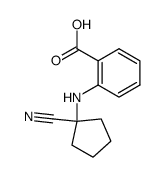 N-(1-cyano-cyclopentyl)-anthranilic acid结构式