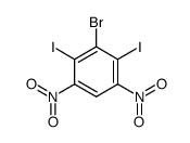 3-bromo-2,4-diiodo-1,5-dinitro-benzene Structure