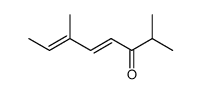 (4E,6E)-2,6-dimethylocta-4,6-dien-3-one结构式