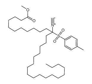 methyl 12-isocyano-12-tosyltriacontanoate结构式