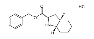 (2S,3aS,7aS)-phenylmethyl octahydroindole-2-carboxylate hydrochloride结构式