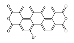 1-bromoperylene-3,4,9,10-tetracarboxylic acid dianhydride Structure