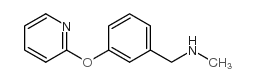 N-甲基-n-[3-(吡啶-2-基氧基)苄基]胺结构式