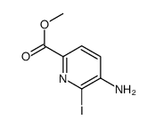 METHYL 5-AMINO-6-IODOPICOLINATE结构式