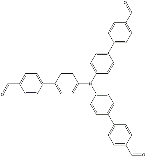 三(4-醛基联苯基)胺结构式