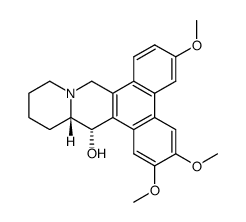 (15S)-15-hydroxy-2,3,6-trimethoxyphenanthro(9,10-b)quinolizidine Structure