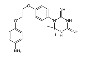 1-{4-[2-(4-Aminophenoxy)ethoxy]phenyl}-6,6-dimethyl-1,6-dihydro-1 ,3,5-triazine-2,4-diamine Structure