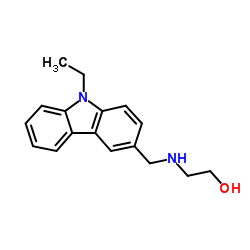 2-[(9-Ethyl-9H-carbazol-3-ylmethyl)-amino]-ethanol Structure