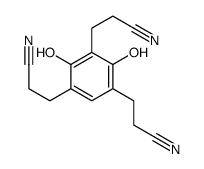 3-[3,5-bis(2-cyanoethyl)-2,4-dihydroxyphenyl]propanenitrile Structure