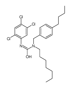 1-[(4-butylphenyl)methyl]-1-heptyl-3-(2,4,5-trichlorophenyl)urea Structure