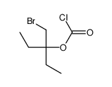 3-(bromomethyl)pentan-3-yl carbonochloridate Structure