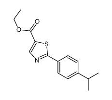 ETHYL 2-(4-ISOPROPYLPHENYL)THIAZOLE-5-CARBOXYLATE Structure