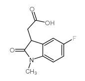 2-(5-fluoro-1-methyl-2-oxo-3H-indol-3-yl)acetic acid Structure