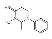 3-hydroxy-2-methyl-1-phenyl-1,3-diazinan-4-imine Structure