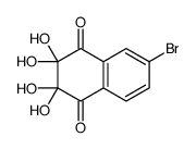 6-bromo-2,2,3,3-tetrahydroxynaphthalene-1,4-dione Structure