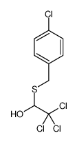 2,2,2-trichloro-1-[(4-chlorophenyl)methylsulfanyl]ethanol结构式