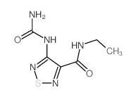 4-(carbamoylamino)-N-ethyl-1,2,5-thiadiazole-3-carboxamide Structure