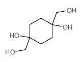 1,4-bis(hydroxymethyl)cyclohexane-1,4-diol结构式