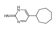 5-cycloheptylpyrimidin-2-amine结构式