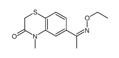 6-[(E)-N-ethoxy-C-methylcarbonimidoyl]-4-methyl-1,4-benzothiazin-3-one Structure