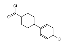 4-(4-chlorophenyl)cyclohexane-1-carbonyl chloride结构式