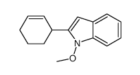 2-cyclohex-2-en-1-yl-1-methoxyindole结构式