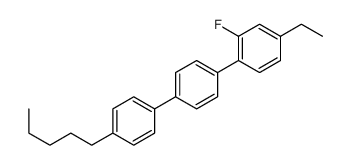 4-ethyl-2-fluoro-1-[4-(4-pentylphenyl)phenyl]benzene Structure