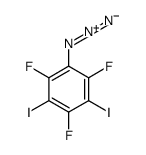 1-azido-2,4,6-trifluoro-3,5-diiodobenzene结构式