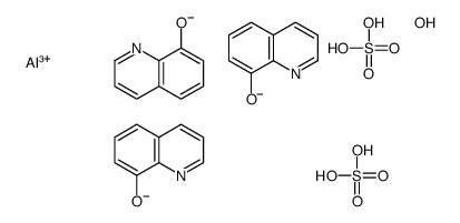 tris(quinolin-8-olato-N1,O8)aluminium tris(hydrogen sulphate) Structure