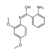 2-氨基-N-(2,4-二甲氧基苯基)-苯甲酰胺结构式