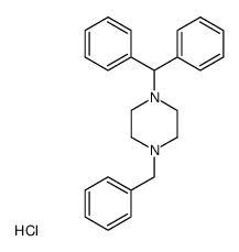 1-benzhydryl-4-benzyl-piperazine, dihydrochloride Structure