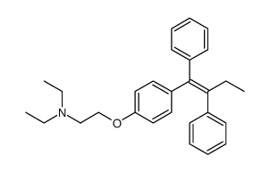 (Z)-1-<4-<2-(diethylamino)ethoxy>phenyl>-1,2-diphenyl-1-butene结构式