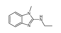 2-ethylamino-1-methylbenzimidazole结构式